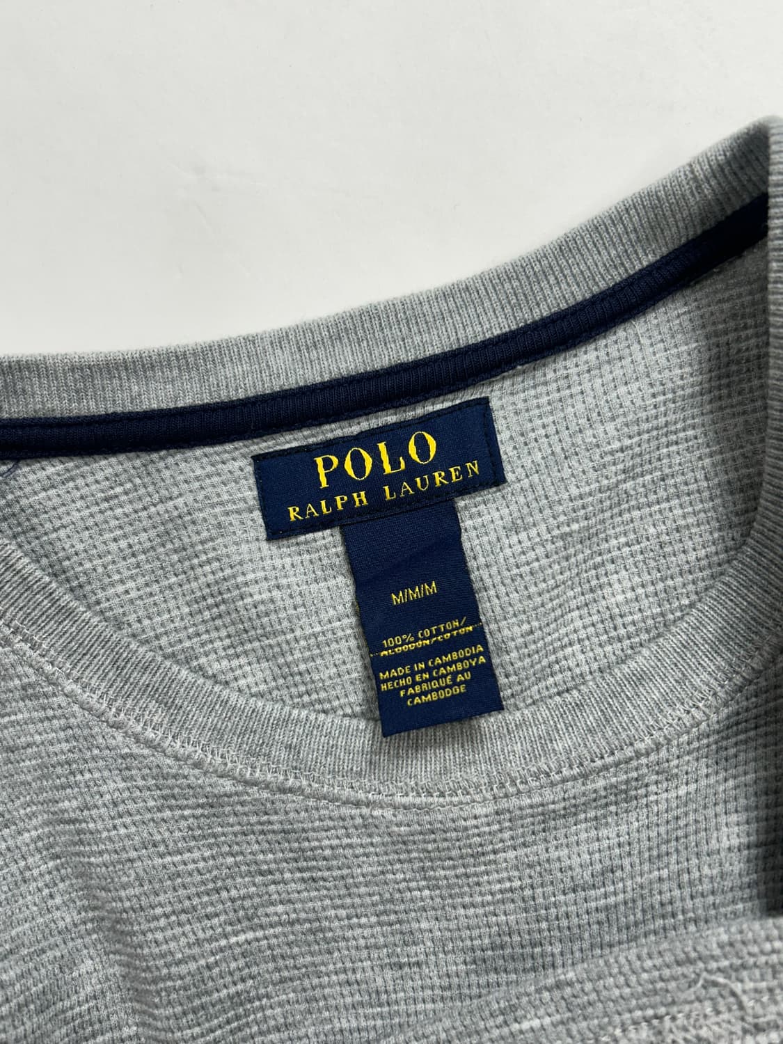 폴로 랄프로렌 그레이 와플티 M 상품이미지6