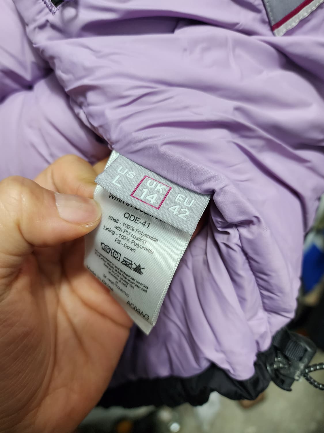 Rab 랩 구스다운 경량패딩  상품이미지8