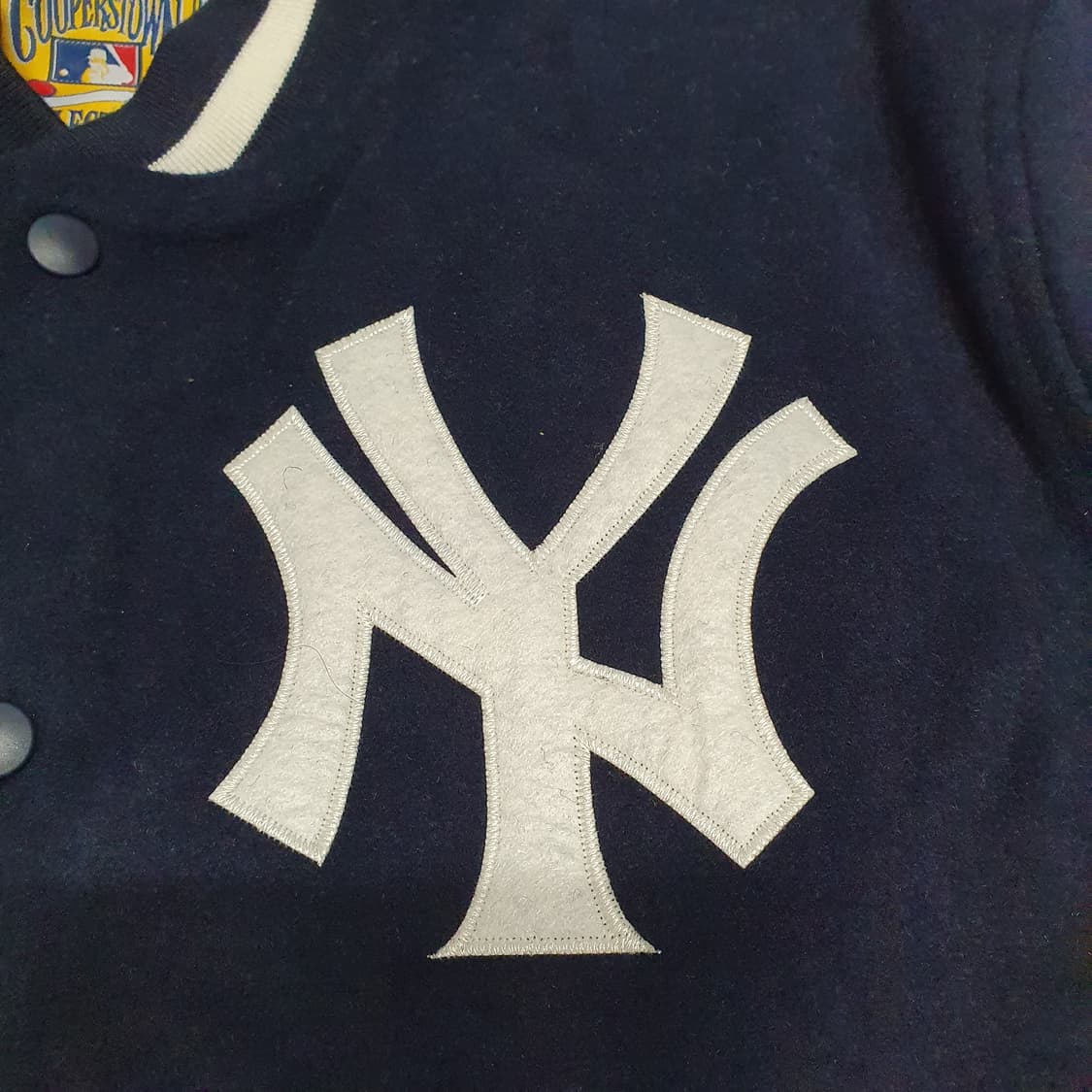 미첼앤네스 뉴욕 양키스 인더 스탠즈 울 바시티 자켓 MLB 엠엘비 상품이미지3