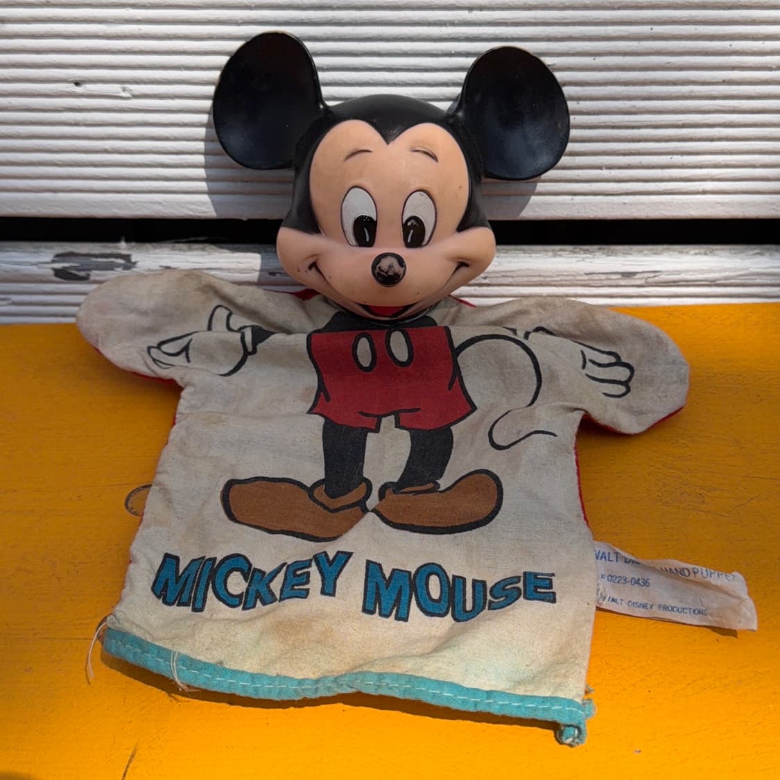 빈티지 소품 1960년 미키마우스 핸드 퍼펫 상품이미지1