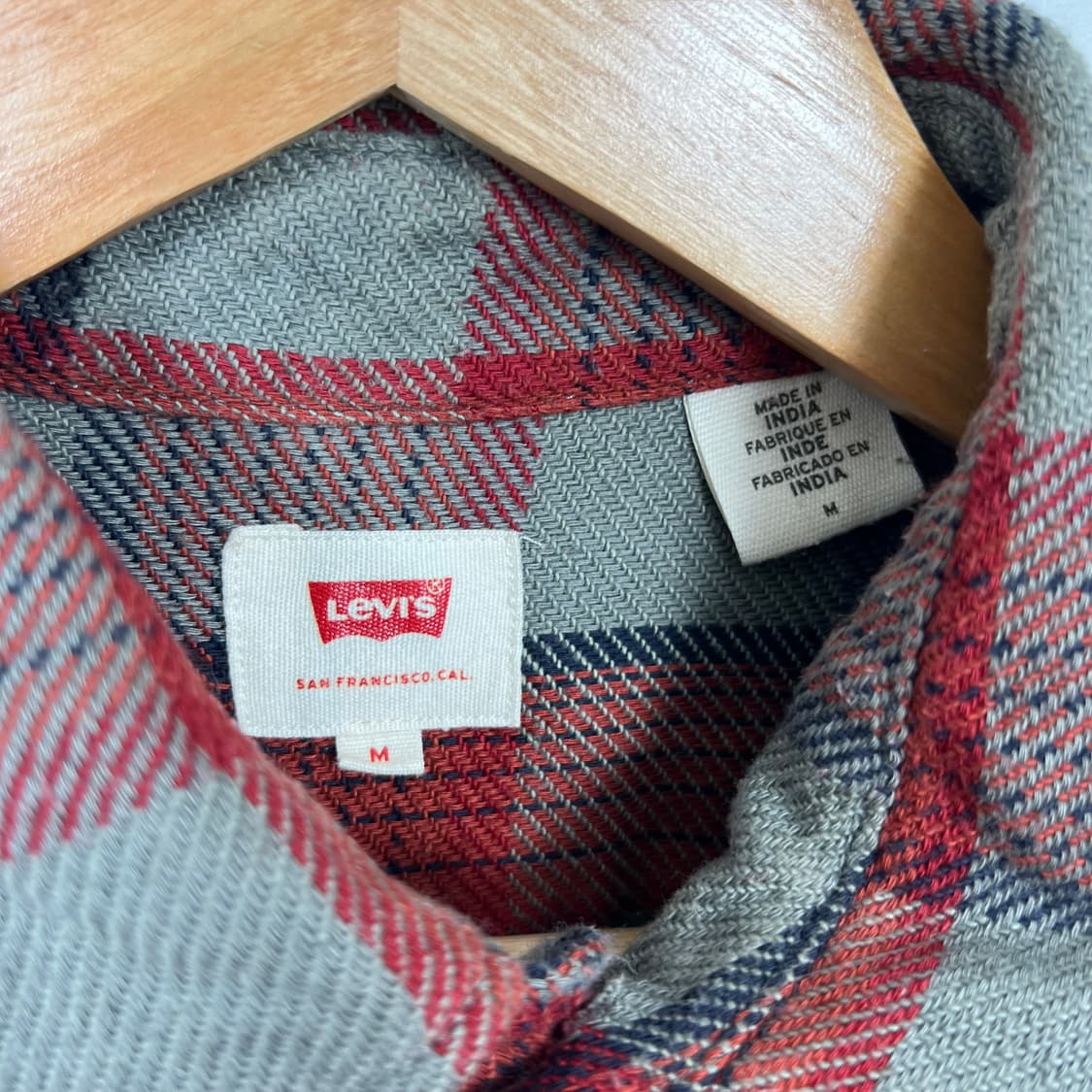 Levis 리바이스 워크 투 포켓 플란넬 체크 셔츠 상품이미지4