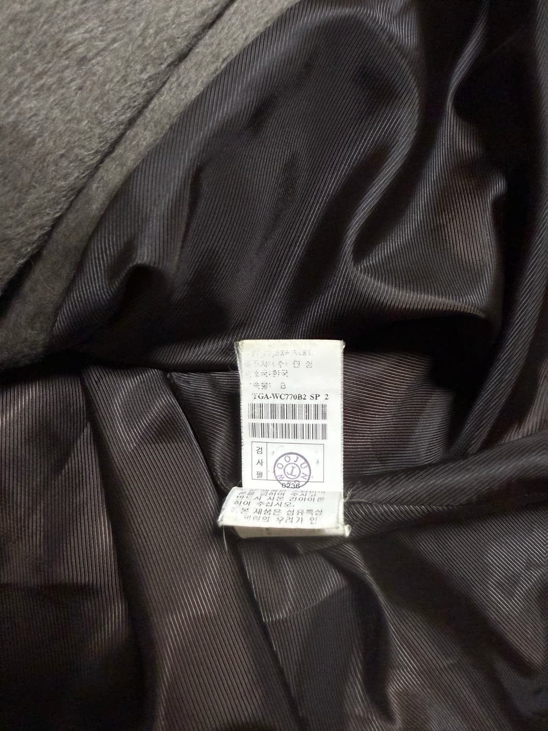 한섬 타임 알파카 코트 정품 상품이미지5