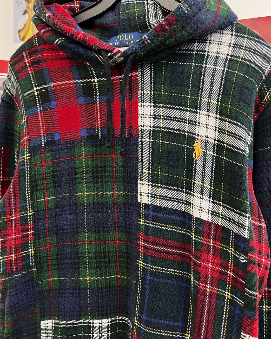 폴로 신형 마드라스 체크 후드티 상품이미지6