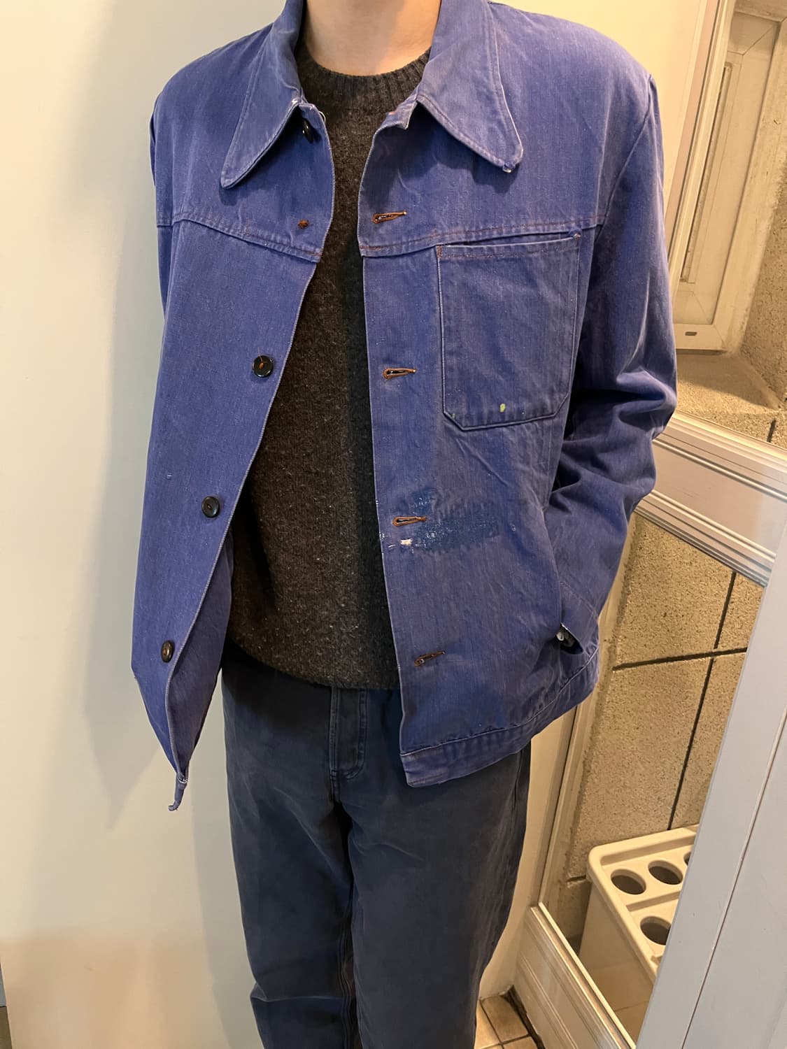 70s og french work jacket 상품이미지1