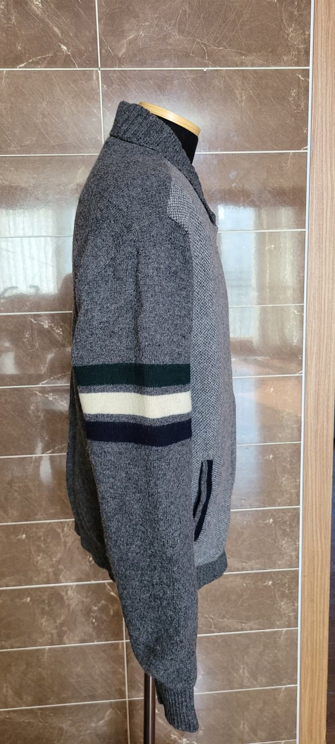 (남성110사이즈) 장미쉘바스키아 니트가디건집업(모80%) 상품이미지8