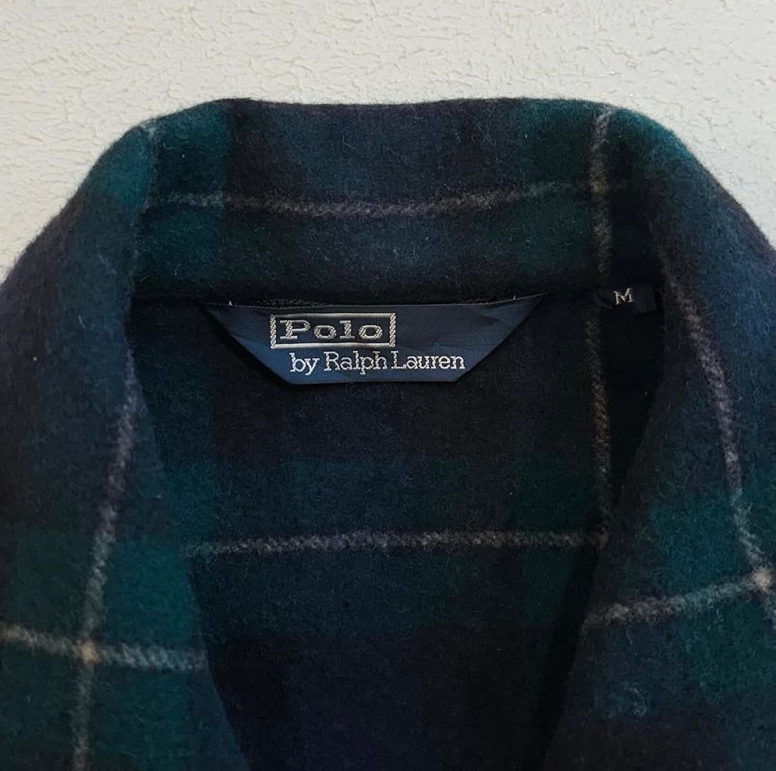 00년대 폴로랄프로렌 타탄체크 더플 코트 상품이미지5