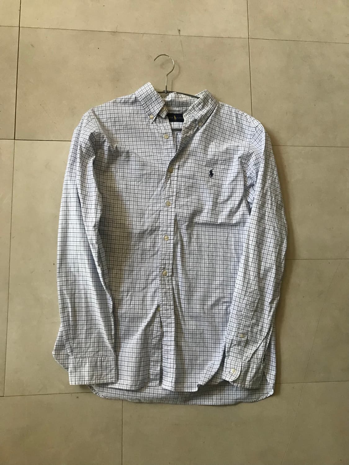 폴로 화이트 체크셔츠 상품이미지8