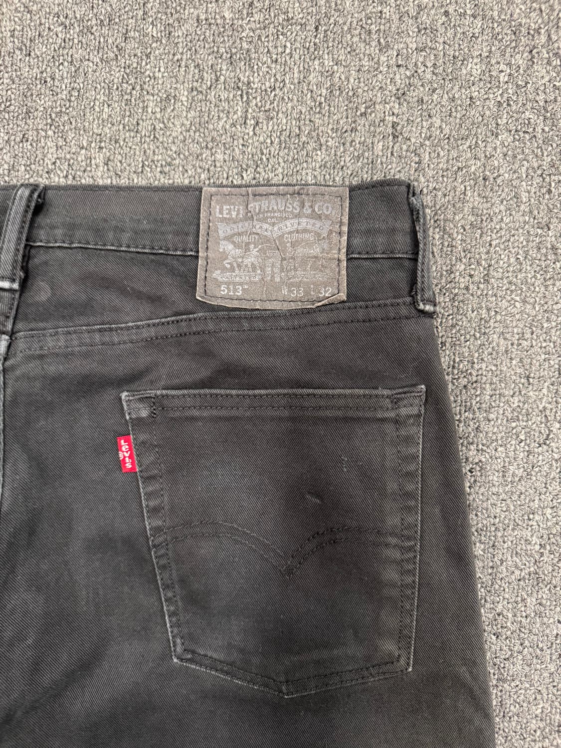33)리바이스 빈티지 513 블랙 데님팬츠 상품이미지8