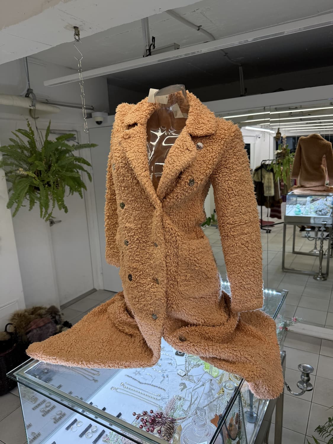 fleece double maxi coat 상품이미지1