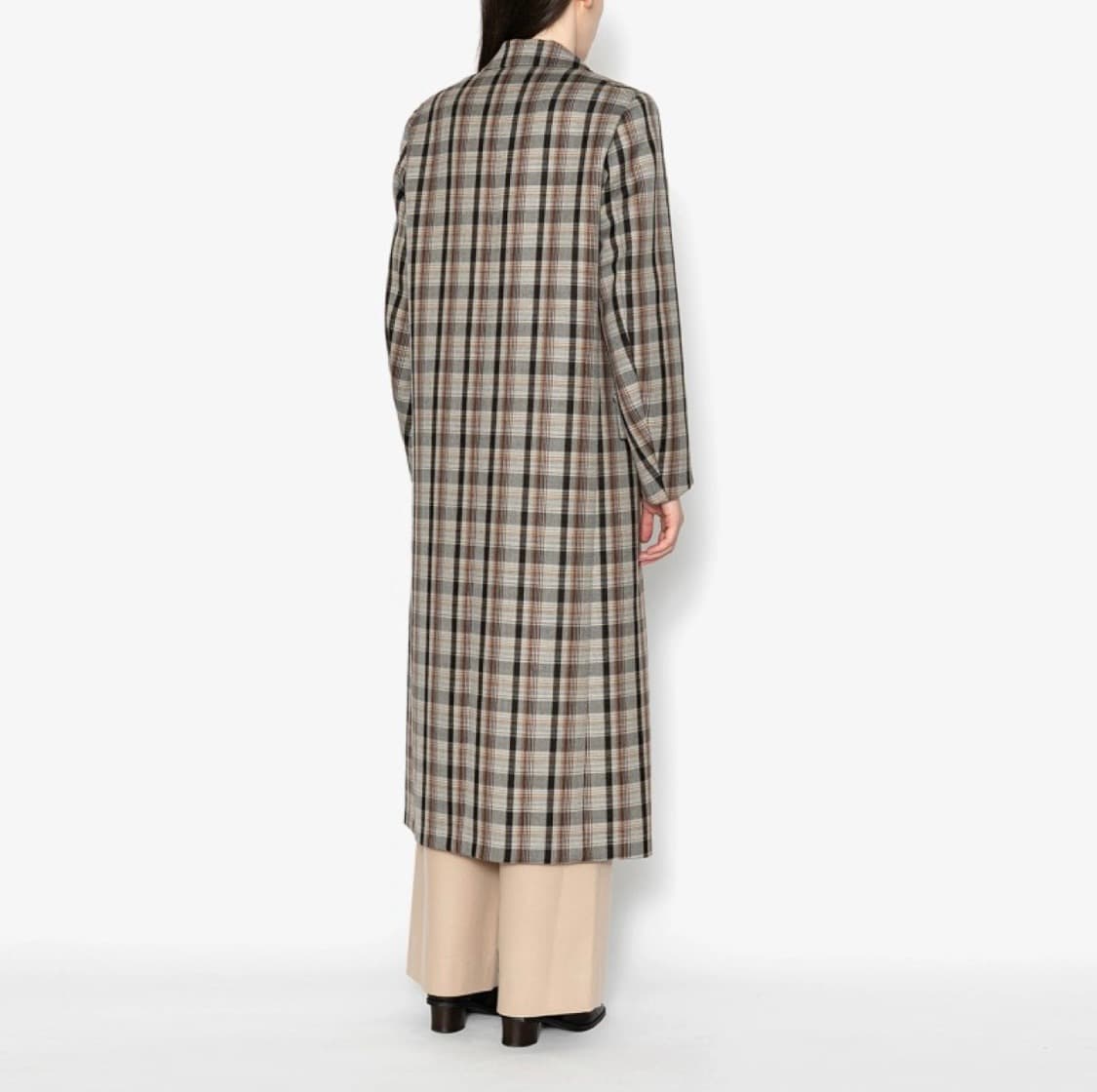 AURALEE 오라리 더블 페이스 체크 수티앵코트 상품이미지3