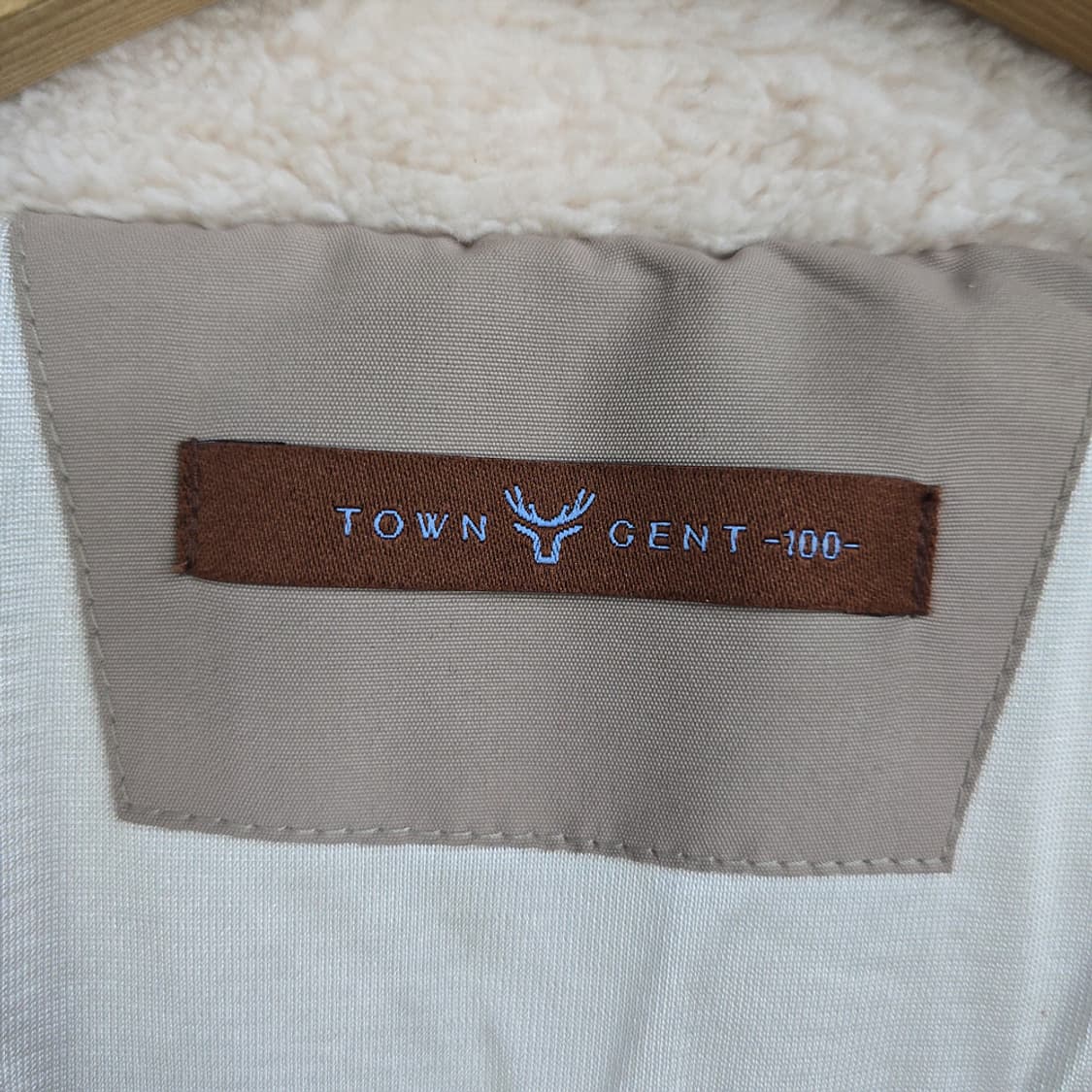 타운젠트(TOWN GENT) 뽀글이 플리스 집업 아이보리 100 상품이미지7