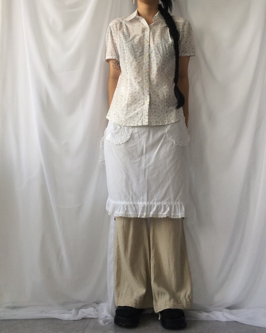 Flower pattern shirt 상품이미지1