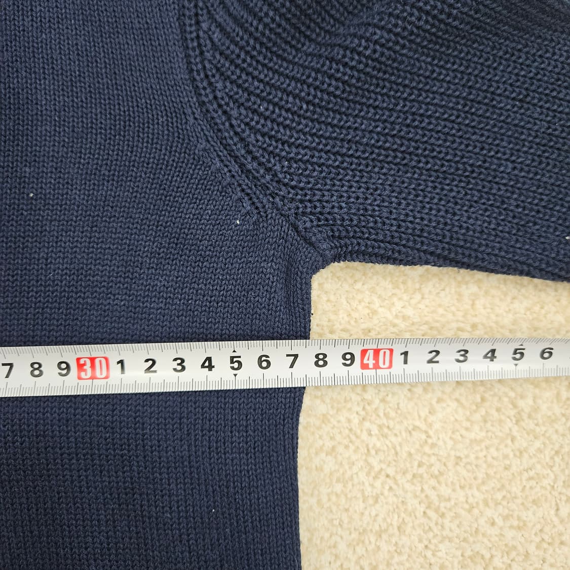 [XXS] 랄프 로렌 여성 네이비블루 숄더 모달 니트 스웨터 1027J1 상품이미지9