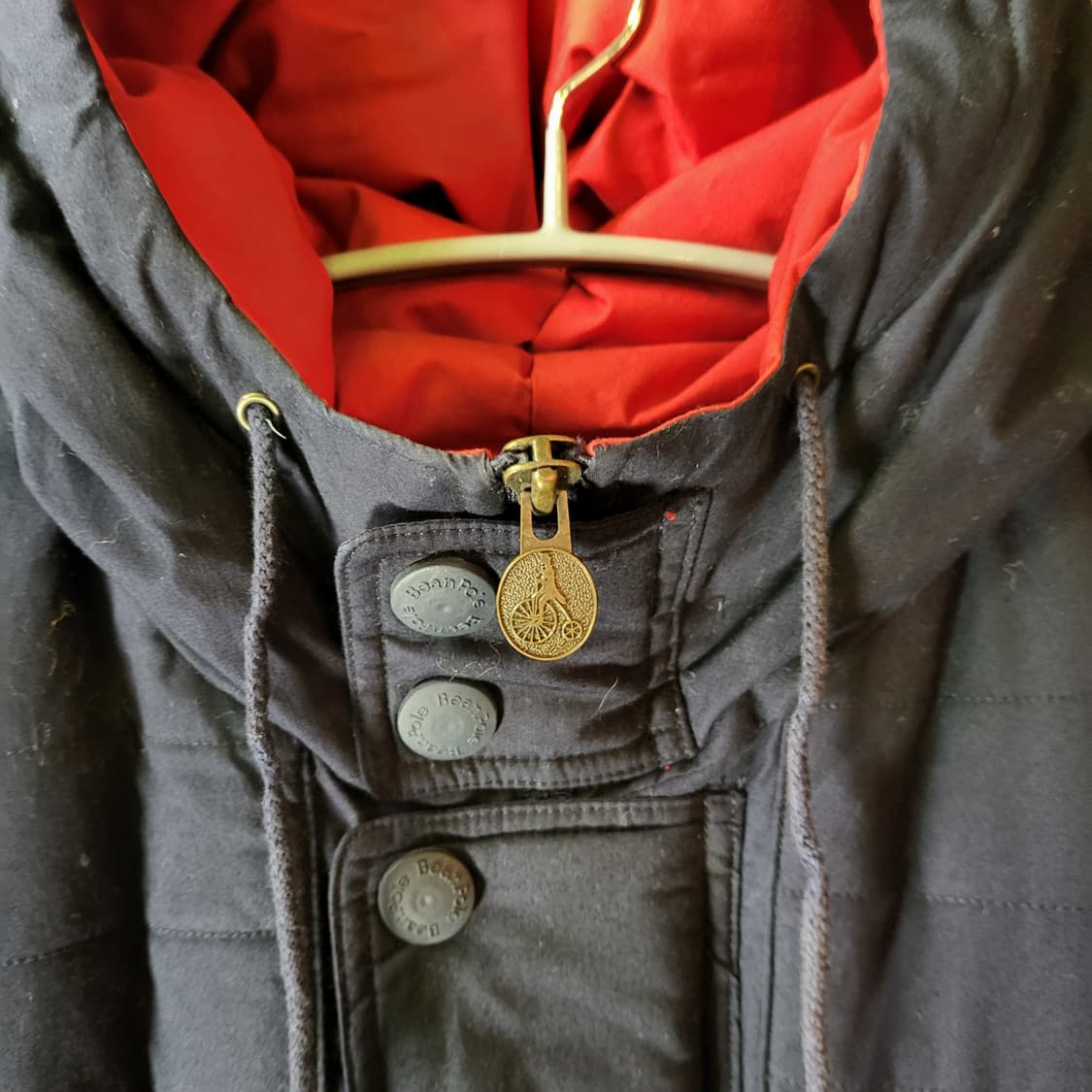 90s 빈폴 덕 다운 패딩 더플 코트 (100) 상품이미지4