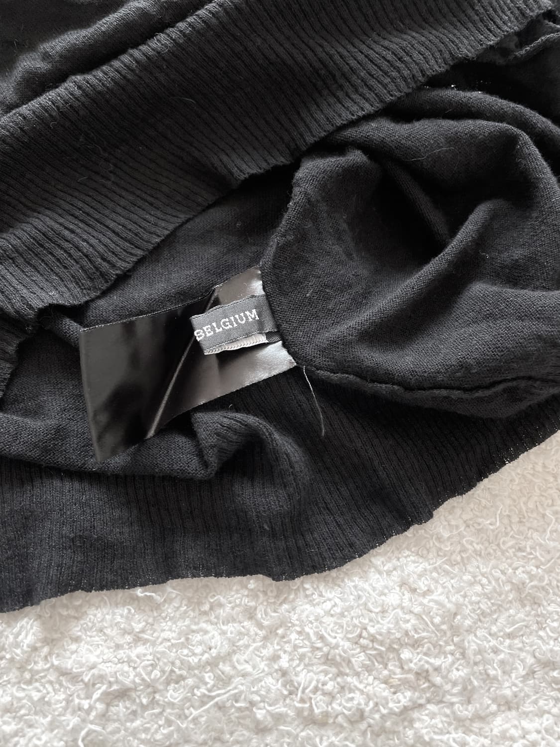 블랙 립 패널 린넨 가디건 상품이미지6