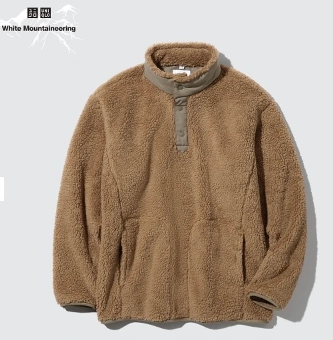 [L] Uniqlo x 화이트 마운티니어링 헨리넥 후리스 풀오버 상품이미지4