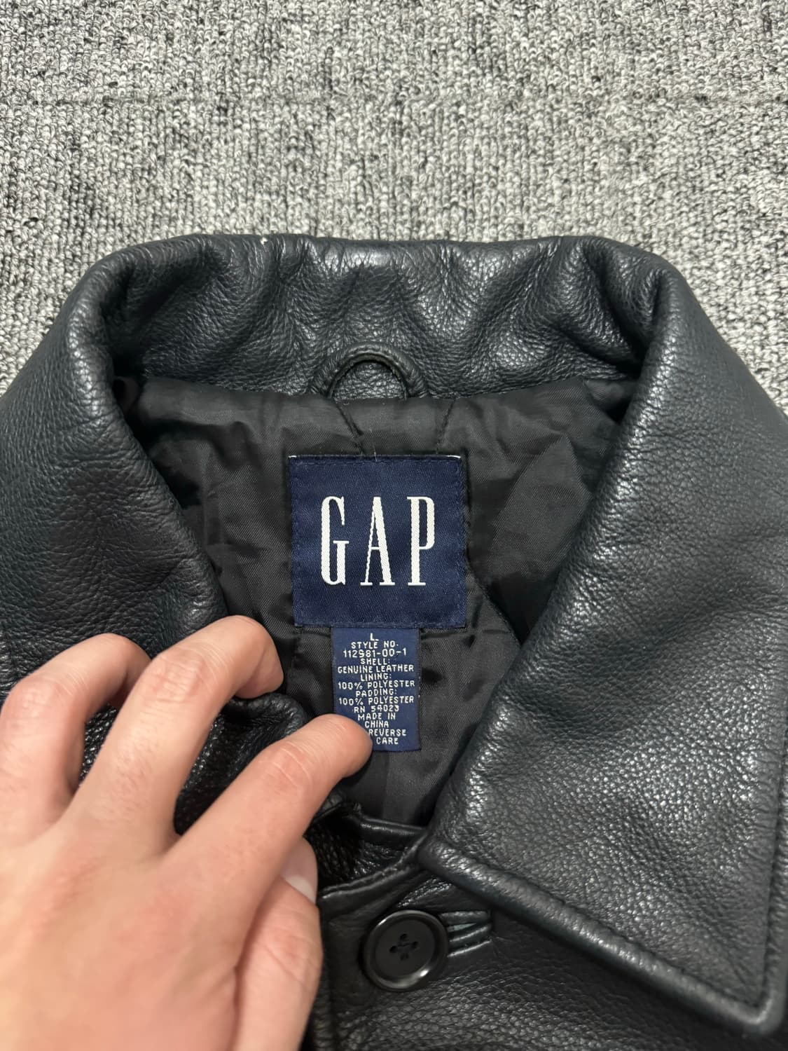 90s 올드 빈티지 갭 카우하이드 레더 카코트 L 와코마리아 st 상품이미지6