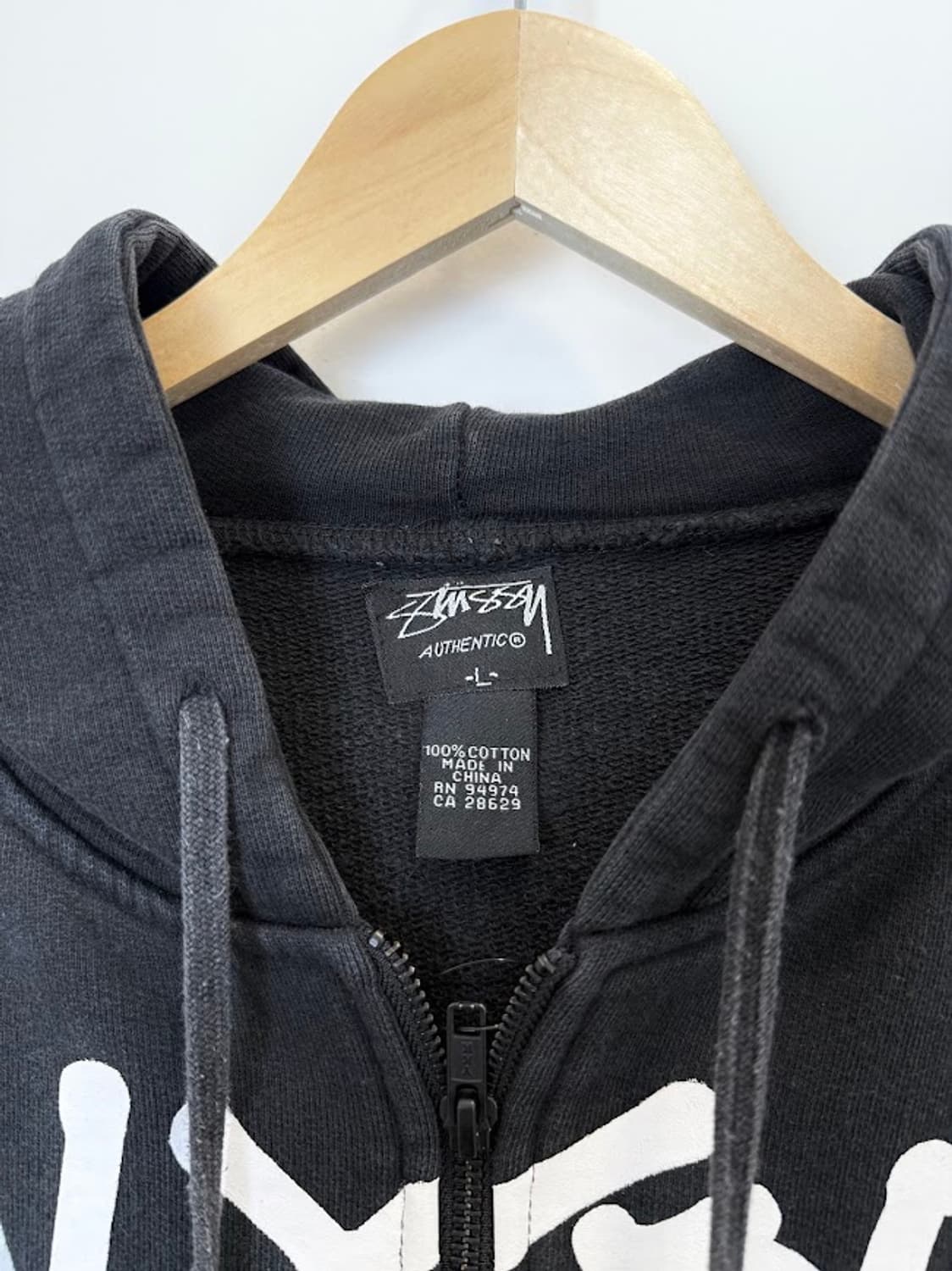 스투시 00s 후드집업 블랙 상품이미지2