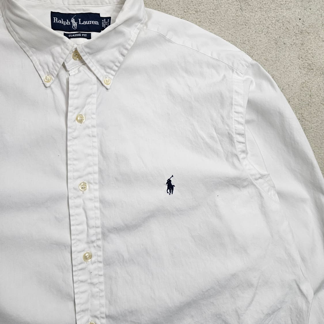 폴로 랄프 로렌 화이트 셔츠 클래식핏 상품이미지2