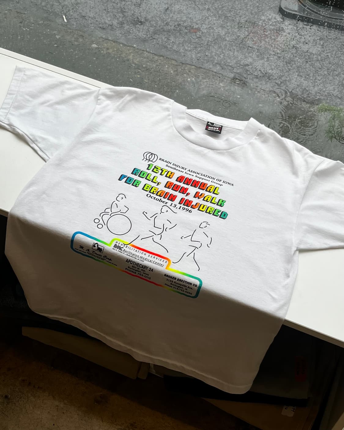 90’s USA “Roll, Run, Walk” T-shirt L 상품이미지8