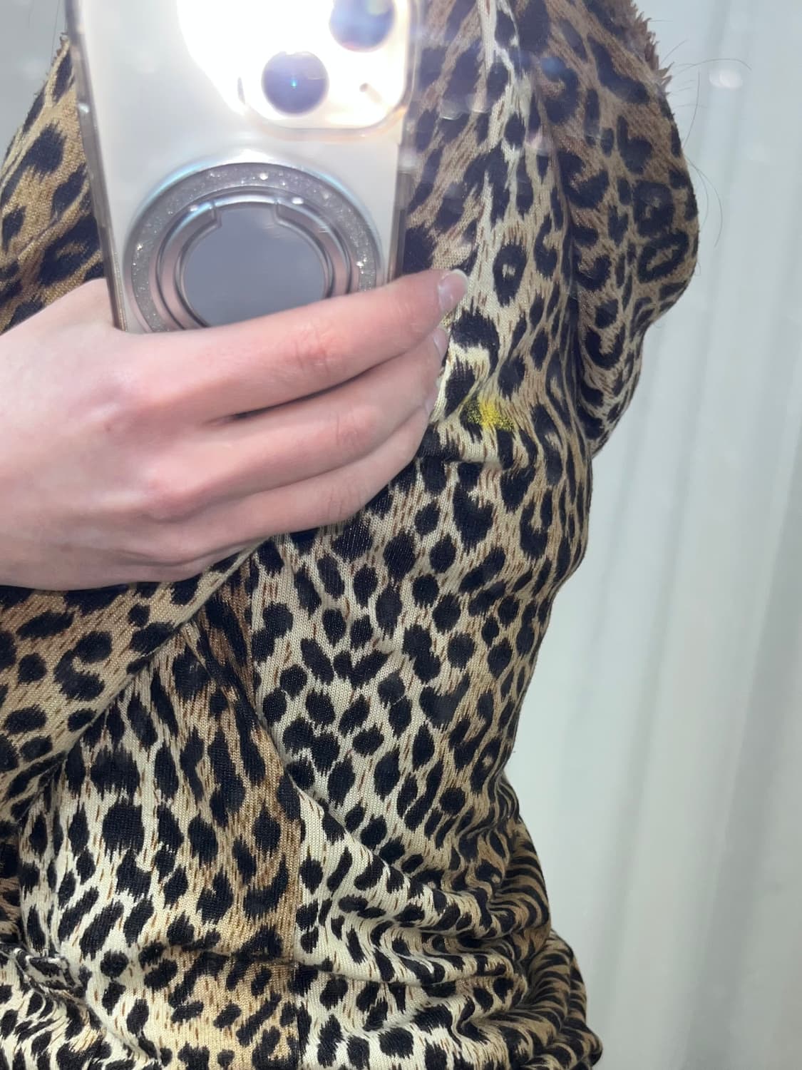 갸루st 레오파드 후드집업 상품이미지7