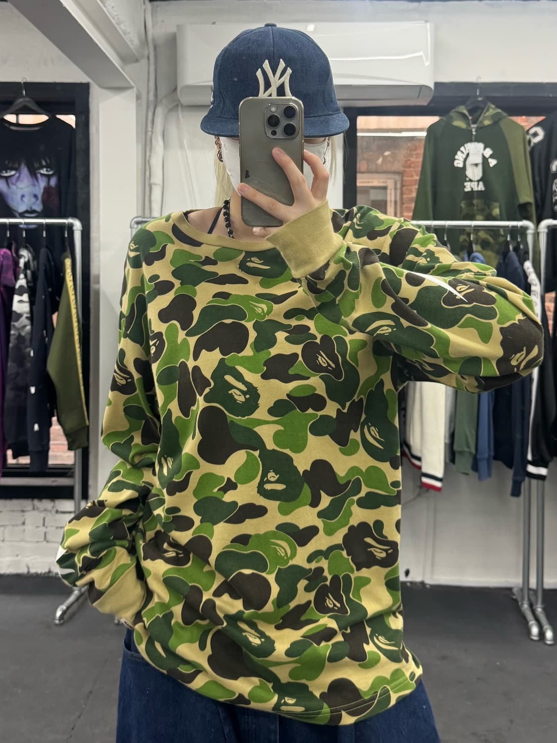 베이프 ABC 카모 스타 롱슬리브 상품이미지2