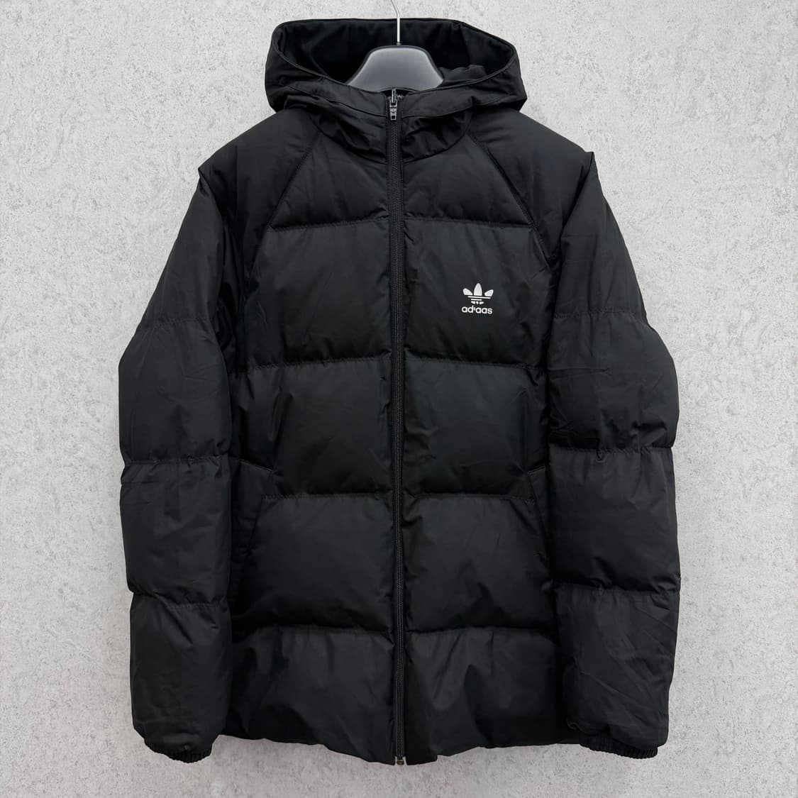 100 아디다스 남자 양면 리버서블 덕다운 져지 패딩 상품이미지2