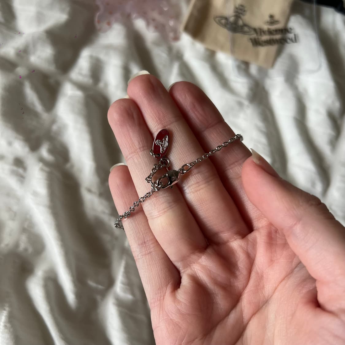 비비안웨스트우드 아그나사 바스 릴리프 네크리스 상품이미지6