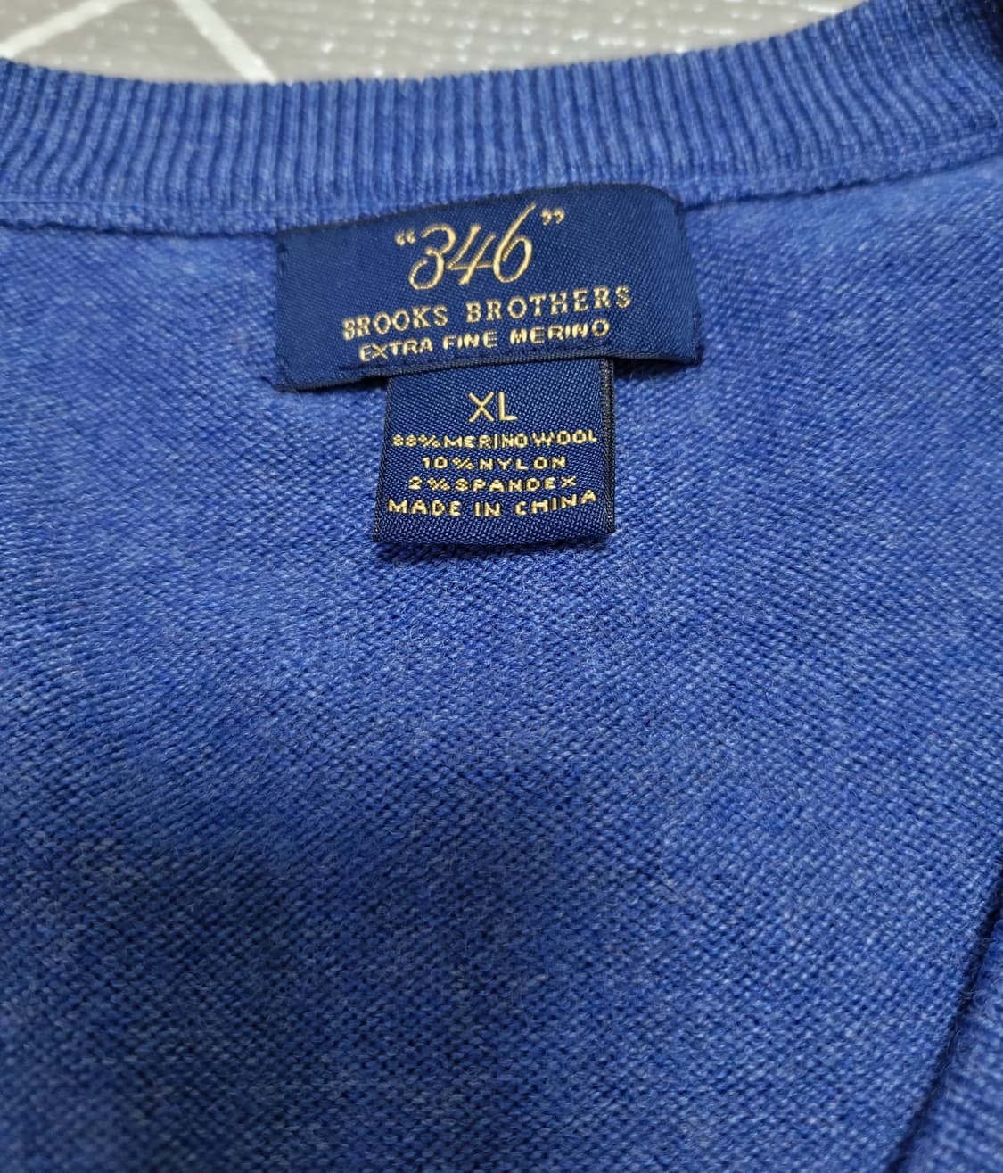 브룩스 브라더스 메리노 울 브이넥 니트 XL 상품이미지5