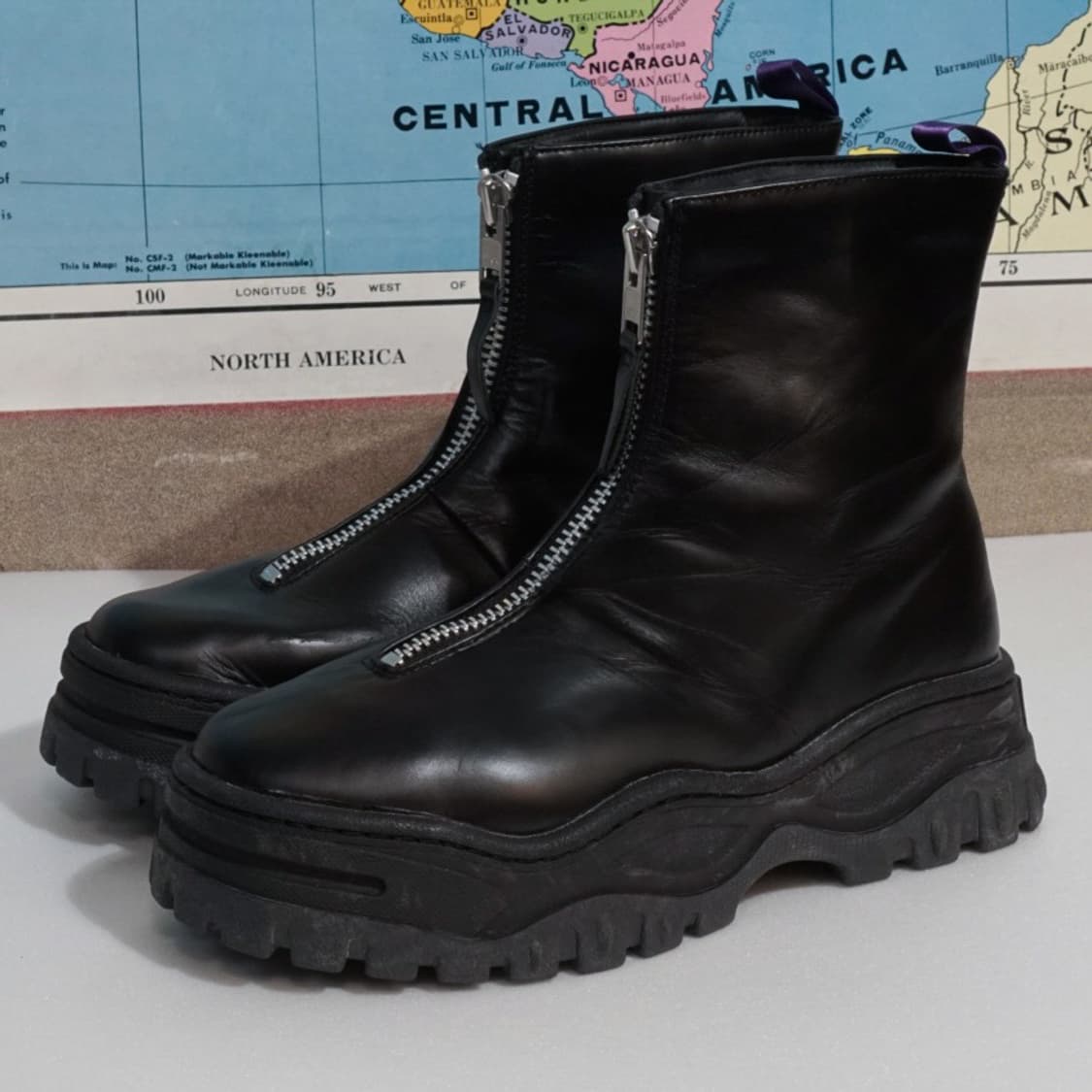 이티스 레이븐리 레더 집업 부츠 상품이미지2