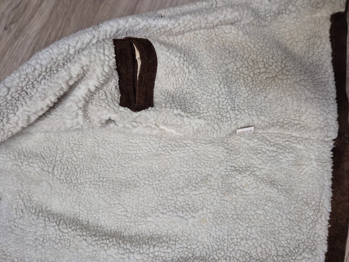 소가죽 스웨이드 셰르파 자켓 상품이미지7