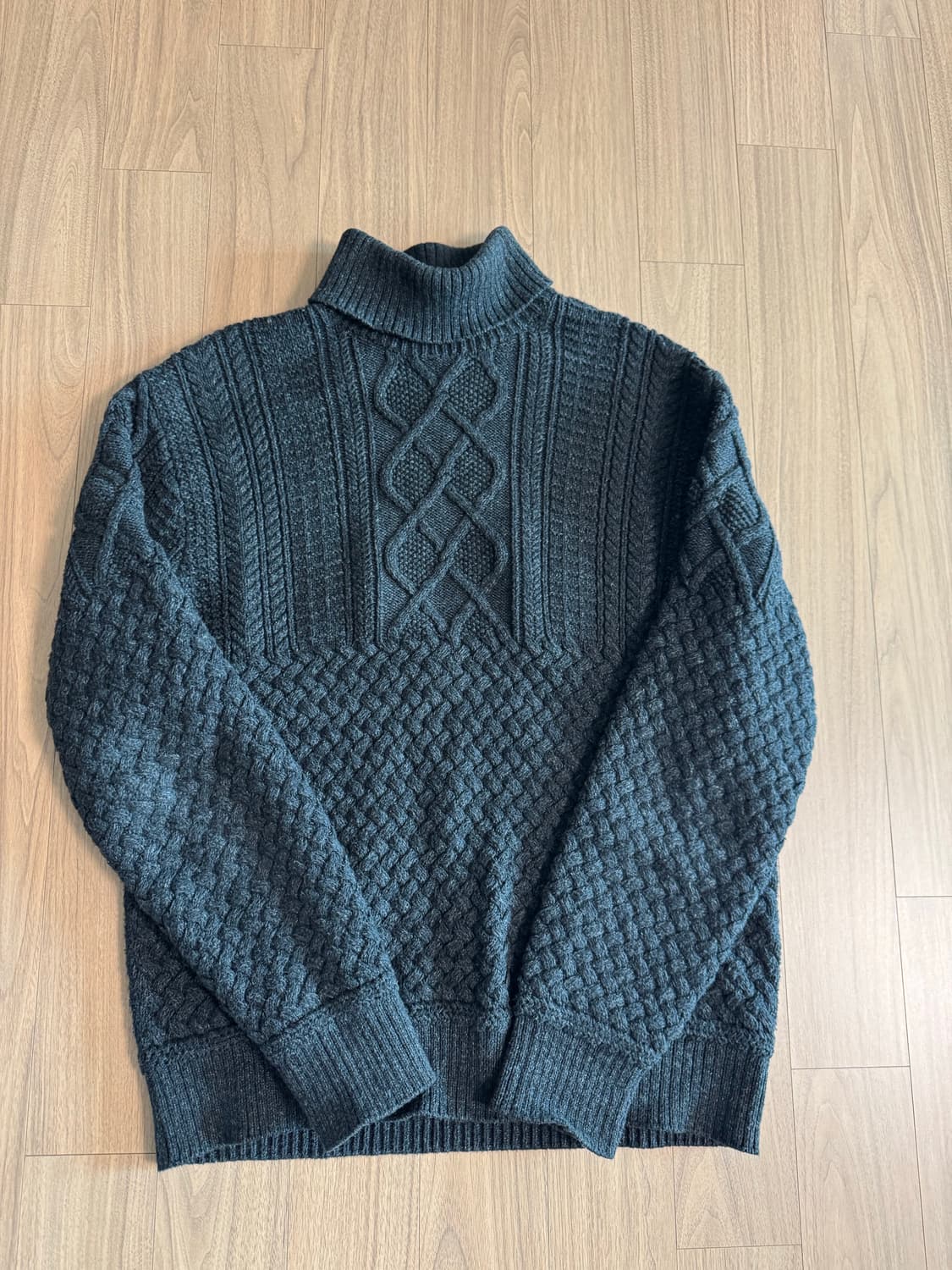 더블알엘 코튼 울 모크넥 스웨터 L사이즈 상품이미지1