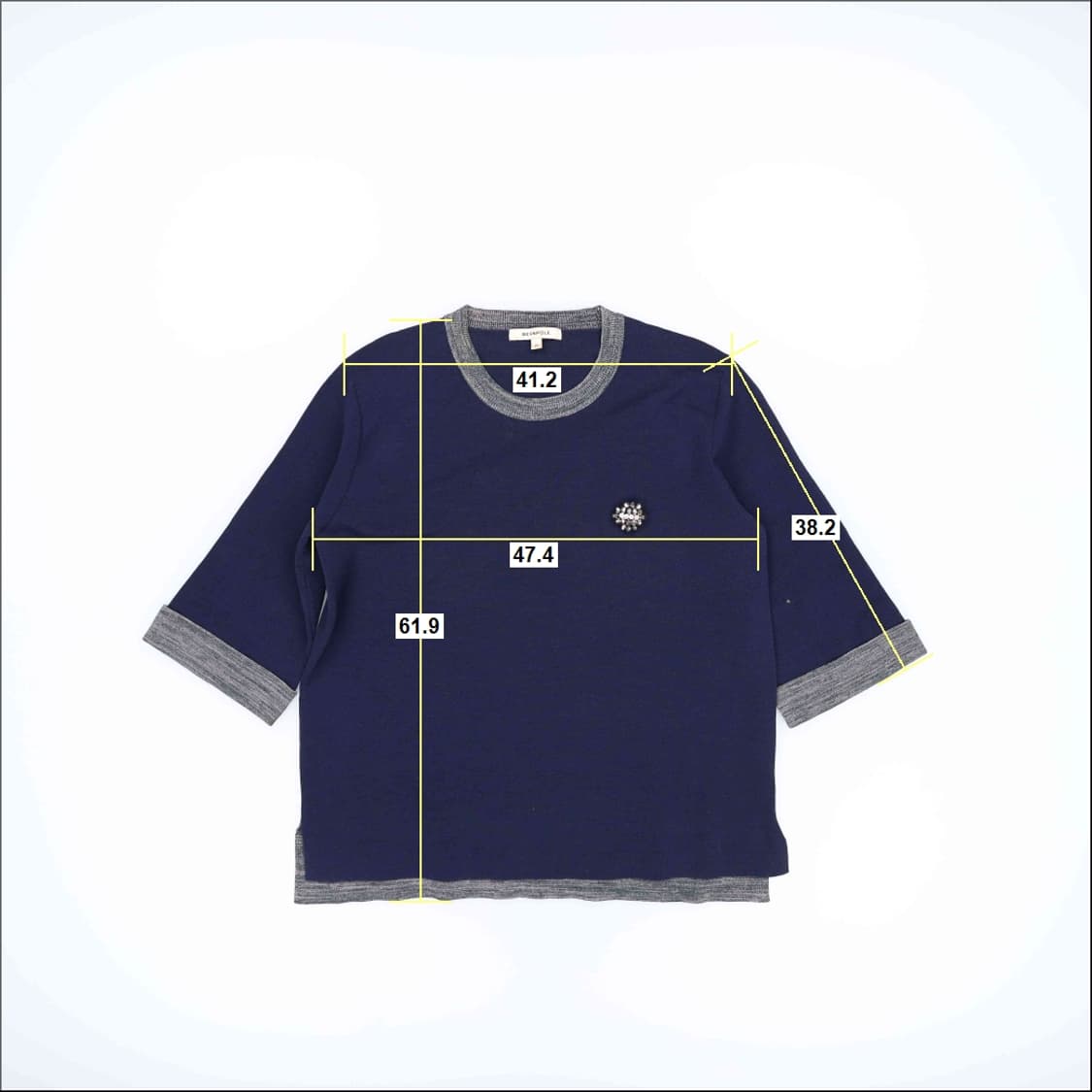 [95] 빈폴 여성 네이비 7부 티셔츠 1103HR1 상품이미지6