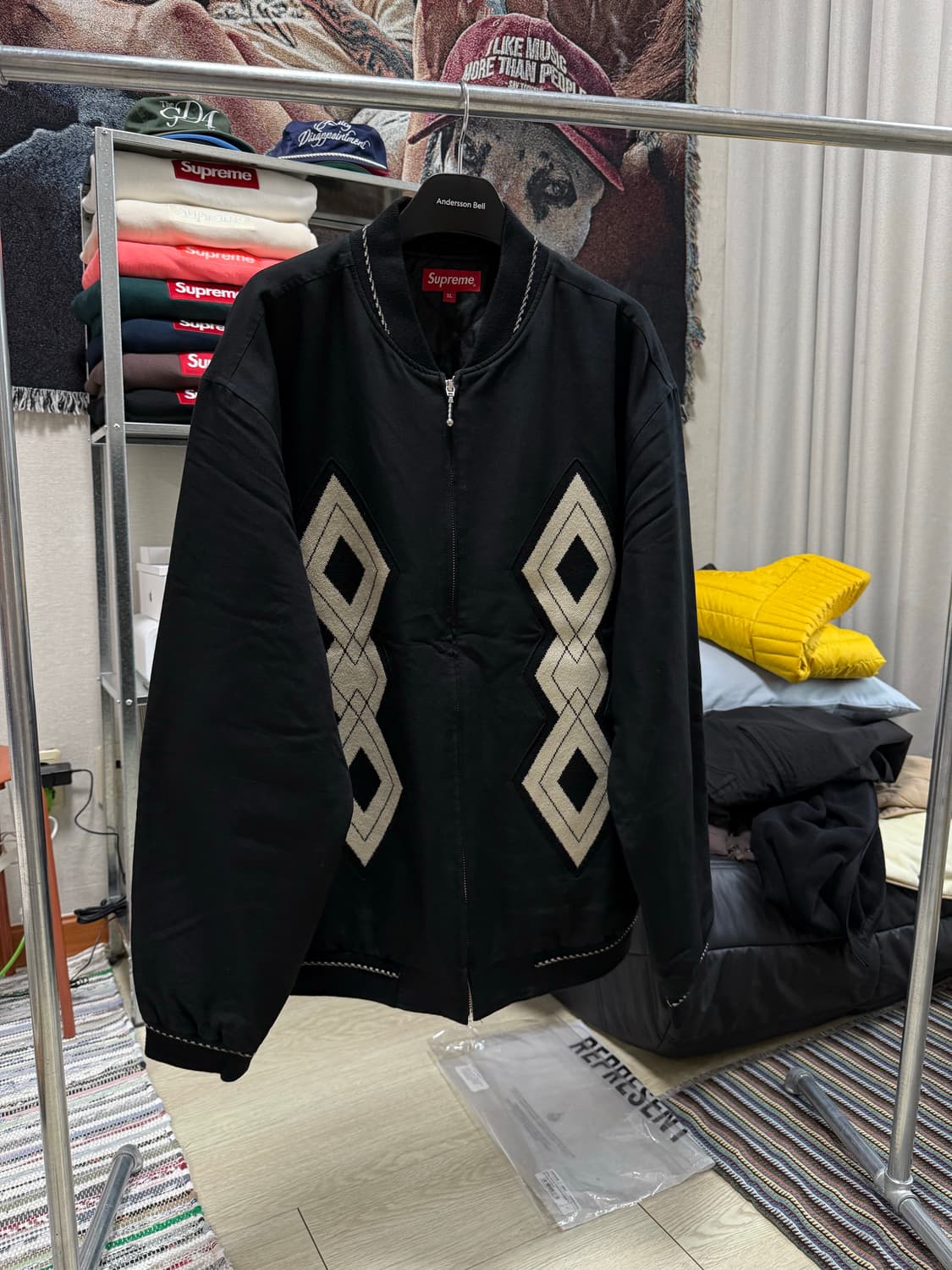 슈프림 다이아몬드 봄버 자켓 상품이미지1