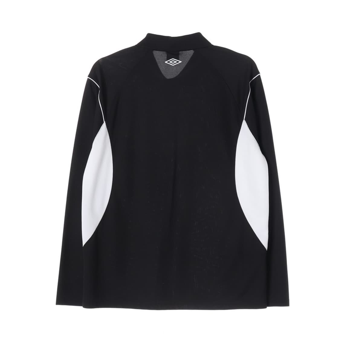 엄브로 블랙 화이트 배색 긴팔 카라티 XL 상품이미지2