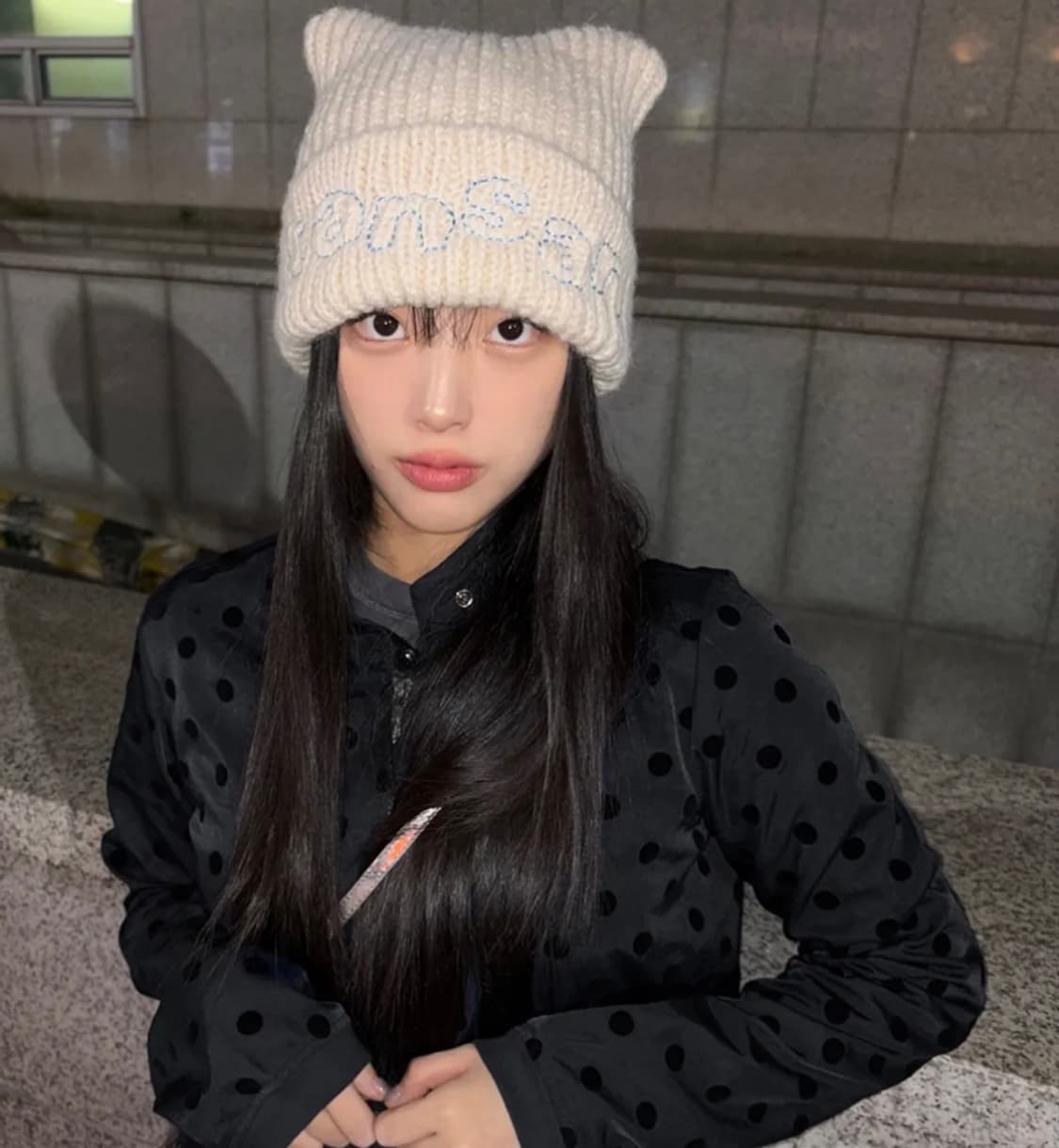 탄산마그네슘 로고 캣 비니 (새상품 택) 상품이미지3