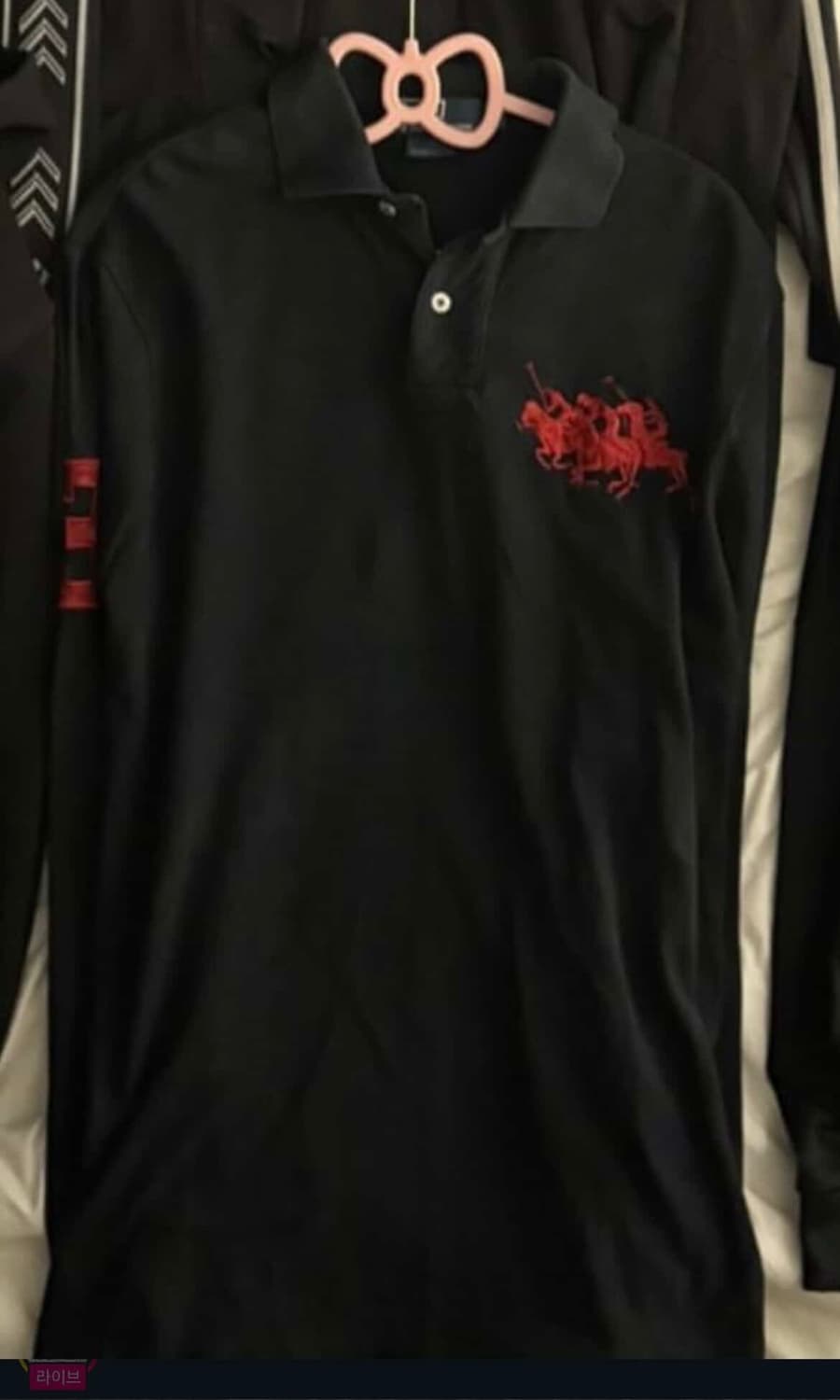 빈티지 폴로 랄프 로렌 카라티 블랙 상품이미지1