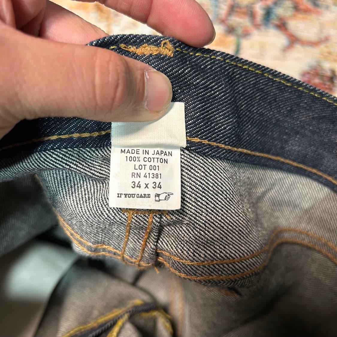 [34X34] RRL 더블알엘 셀비지 생지 데님팬츠 상품이미지8