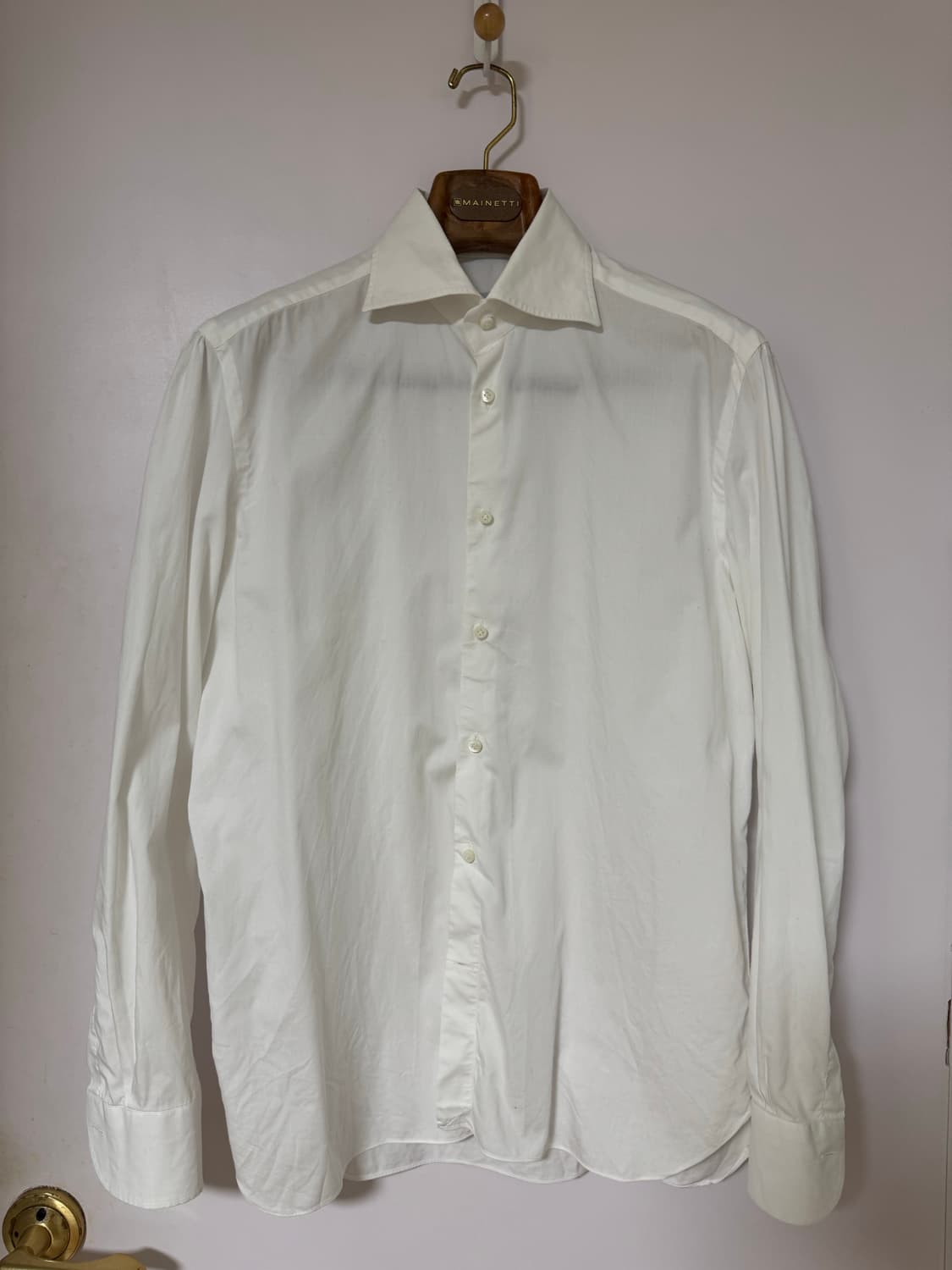 라마르쉐 바나꼬레 머신메이드 화이트 드레스셔츠 16.5/42 상품이미지1