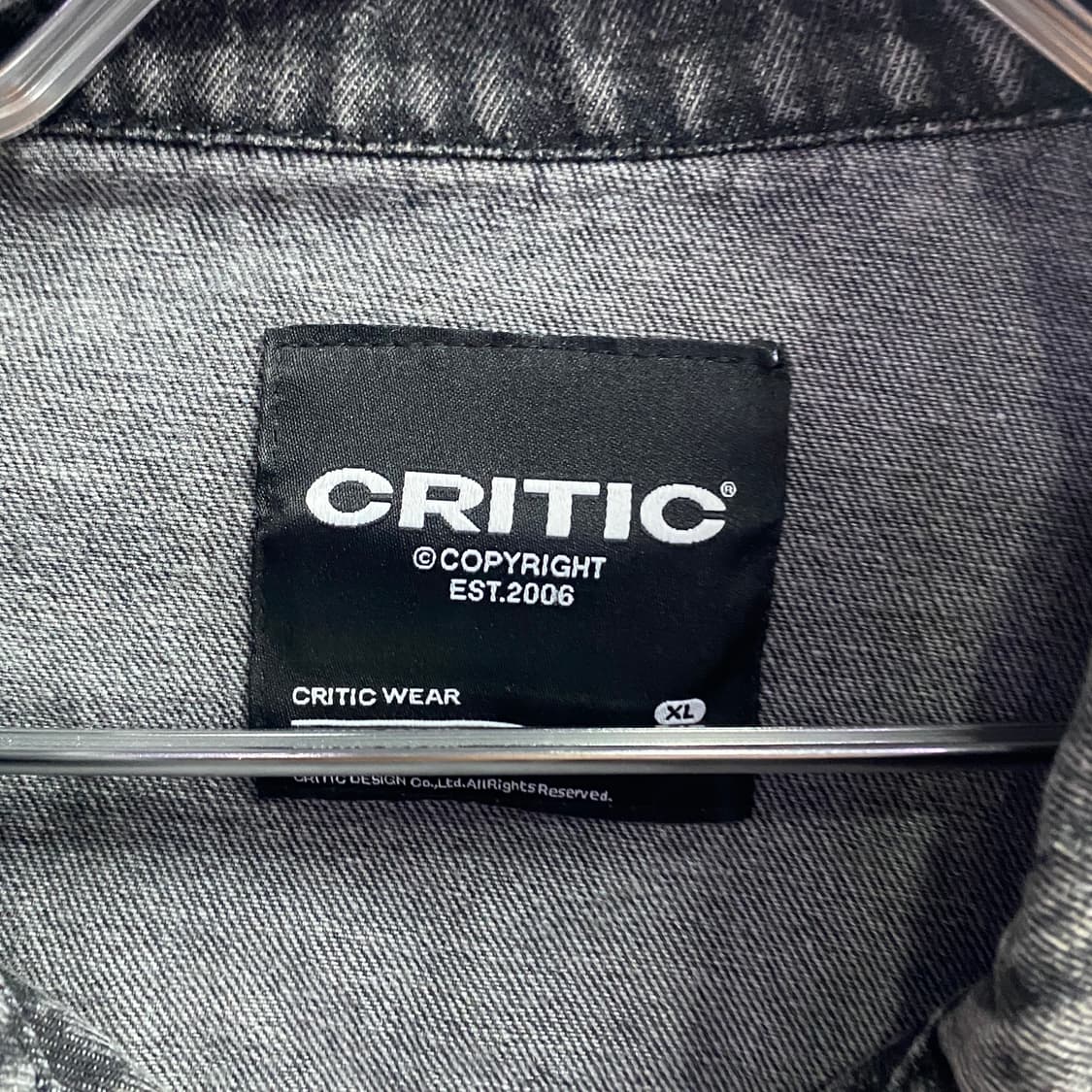 크리틱 배색 데님 짚 자켓 B3015 상품이미지4