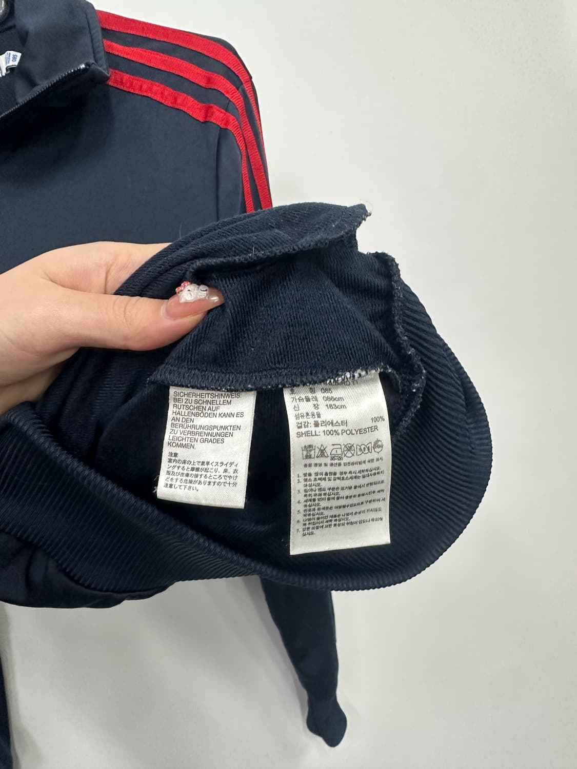 아디다스 남빨 파이어버드 져지 트랙탑 상품이미지4