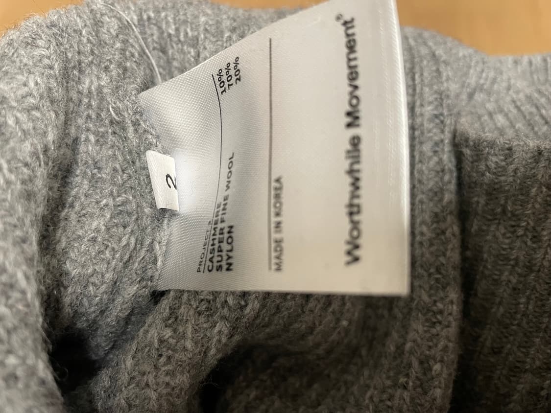 worthwhile movement 하프집업 니트 상품이미지3