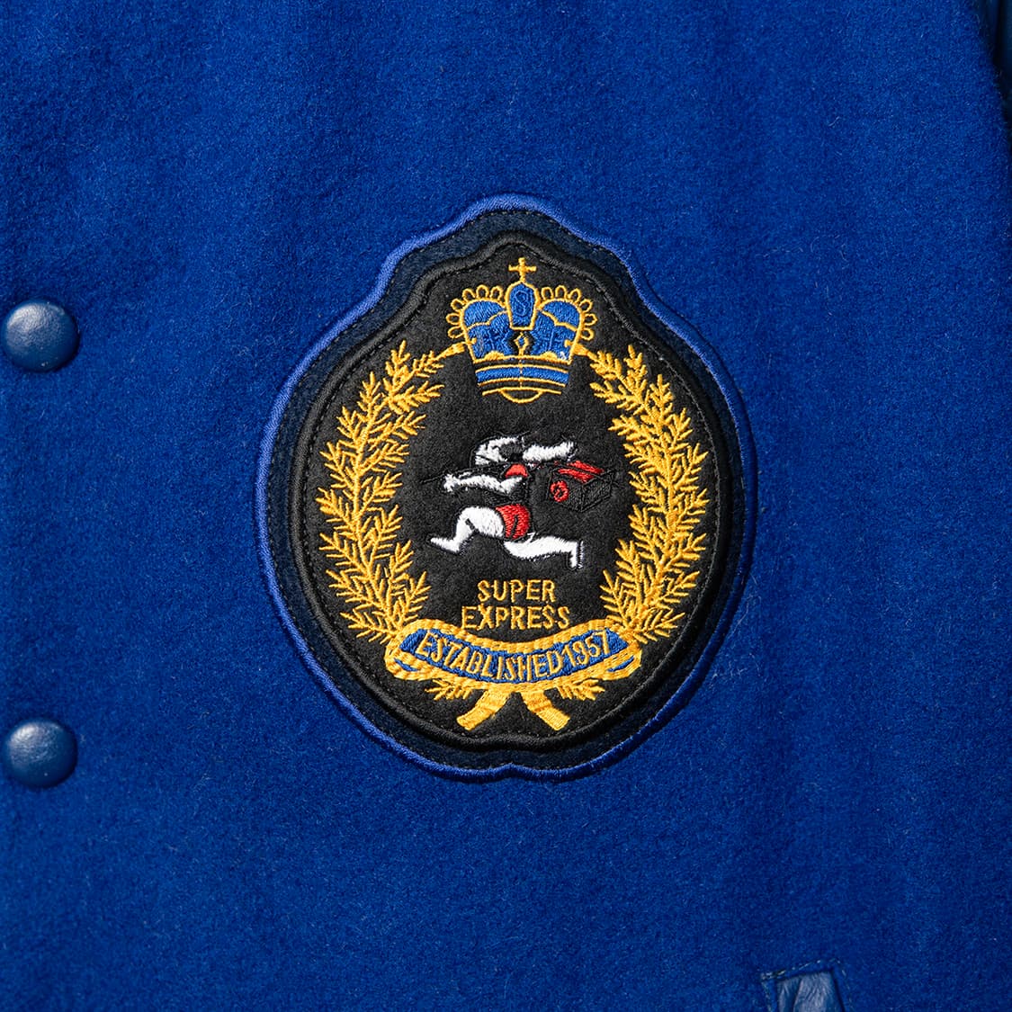 [100] 80s SAGAWA EXPRESS 울 레더 바시티 자켓  상품이미지4