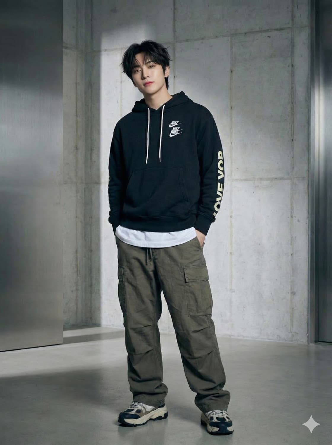 나이키 월드투어 빅로고 후드티_M 상품이미지1