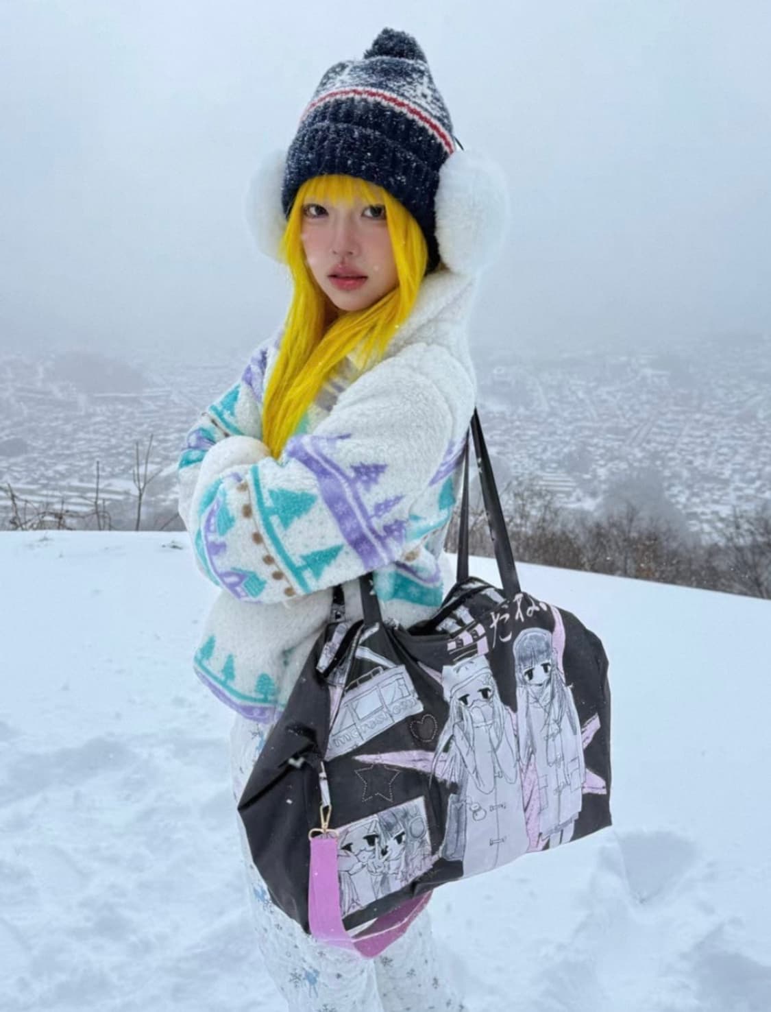 겨울소녀빅날개도트패딩백디어마이키코테스트메커니즘허그유어스킨aeae샬롬클럽 상품이미지2