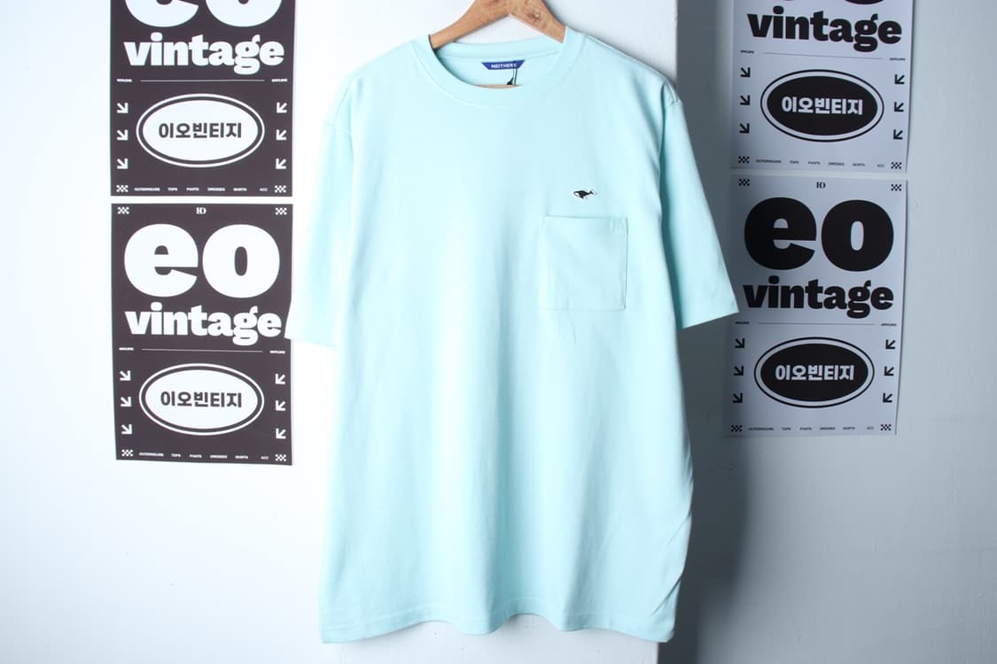 (XL-2XL) 네이더스 반팔 티셔츠 새상품 연블루 USA-H32529 상품이미지2