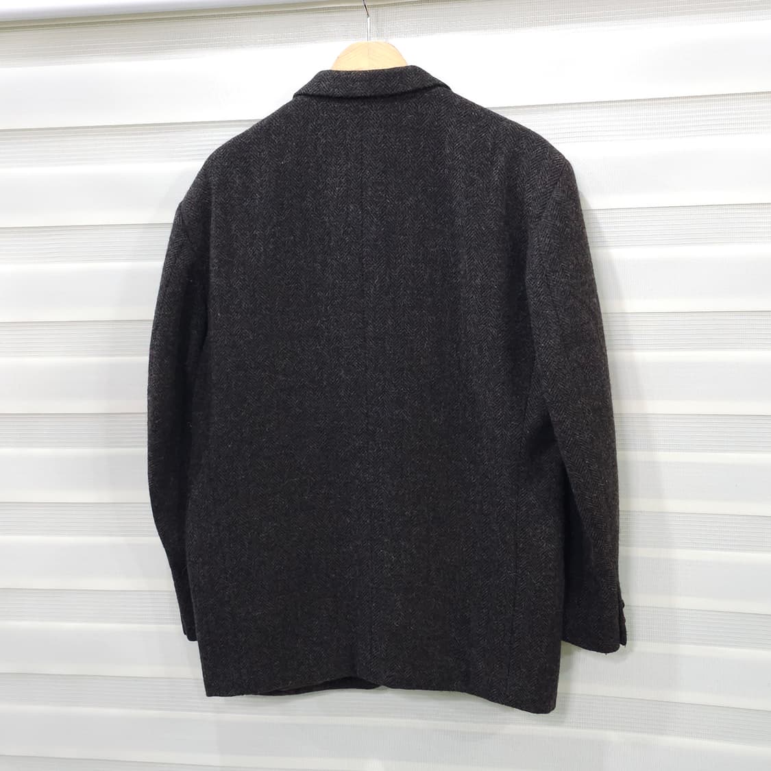 JAPAN 빈티지 헤링본울 2버튼 블레이져 자켓- M 상품이미지5