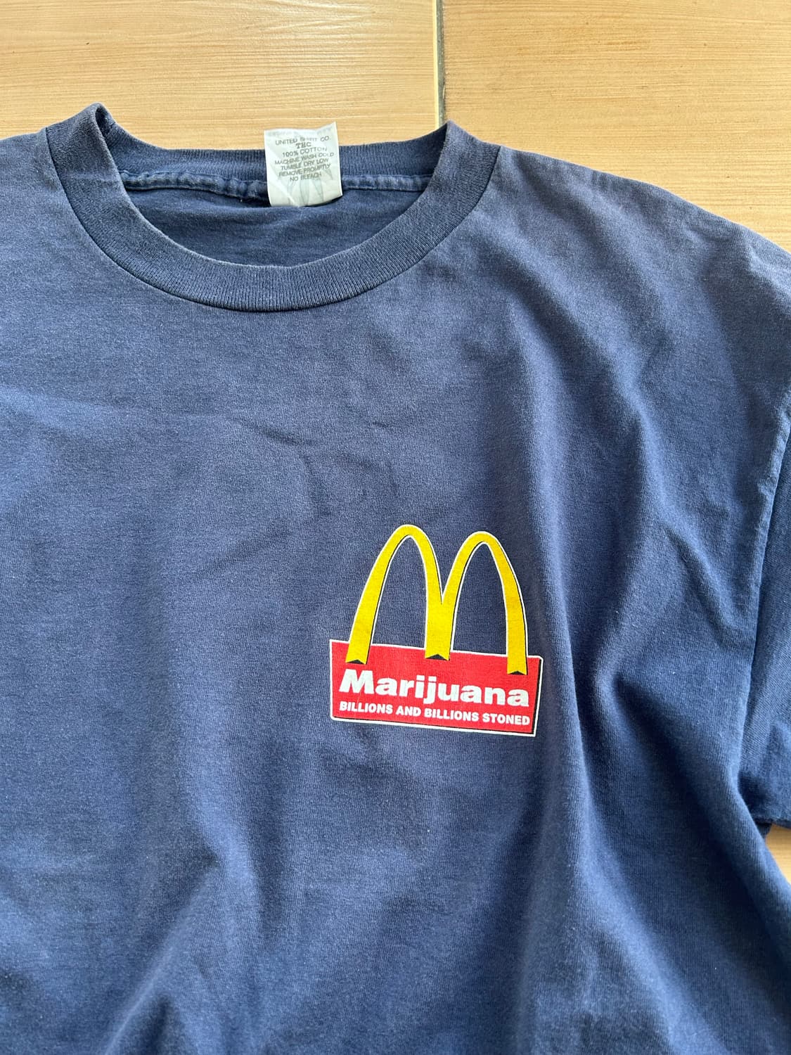 90‘s 맥도날드 마리화나 패러디 티셔츠 상품이미지4