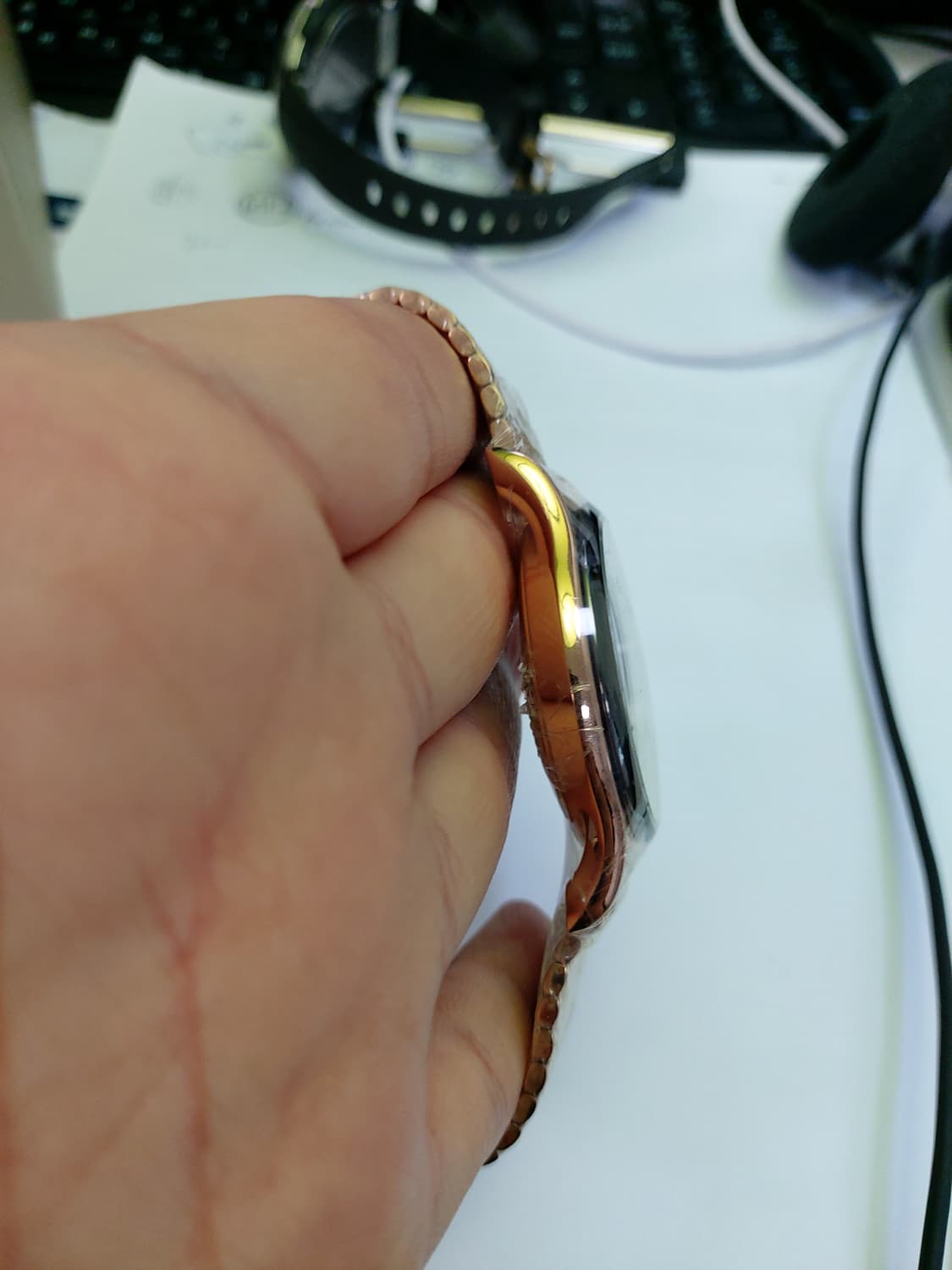 새상품 엠포리오 아르마니 오토매틱 로즈골드  상품이미지3