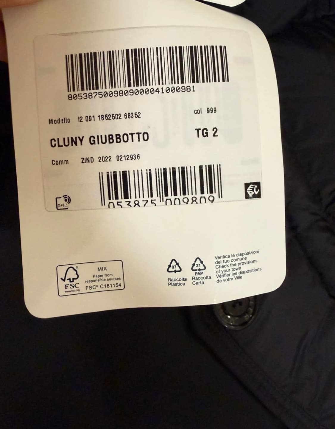 몽클레어 클루니 블랙 새상품 2사이즈 상품이미지7